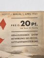 Der Adler "Deutsche Luftwaffe in Bulagrien" Heft Nr. 7 vom 1. April 1941