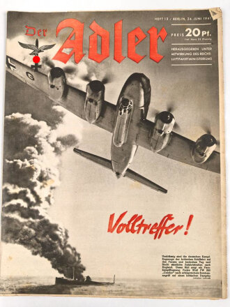 Der Adler "Volltreffer!" Heft Nr. 13 vom 24. Juni 1941