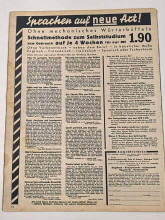 Der Adler "Vorstoß in Englands Flanke" Heft Nr. 9 vom 30. April 1940