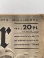 Der Adler "Im Rücken des Feindes" Heft Nr. 16 vom 6. August 1940, erste Seite loße