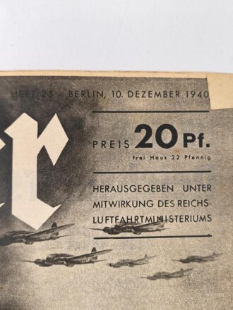 Der Adler "Englische Industrien vernichtet!f" Heft Nr. 25 vom 10. Dezember 1940