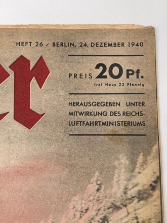 Der Adler "Kriegsweihnacht" Heft Nr. 26 vom 24. Dezember 1940