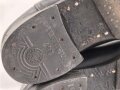 Paar Stiefel für einen Unteroffizier. Sohlenlänge 27,5cm, ungereinigtes Paar aus stabilem Leder