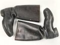 Paar Stiefel für einen Unteroffizier. Sohlenlänge 27,5cm, ungereinigtes Paar aus stabilem Leder