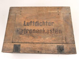 Transportkasten Wehrmacht " Luftdichter Patronenkasten "  Ungereinigtes Stück