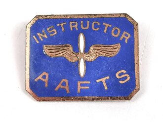 U.S. WWII Army Air Forces "Instructor AAFTS" badge