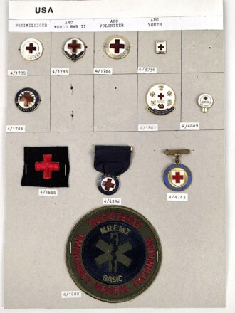 American Red Cross, insignia collection