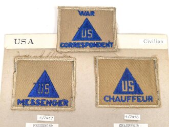 U.S. WWII " Non Combatant " Patch collection