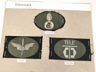 Dänemark, Sammlung Rangabzeichen Militär, auf...