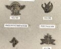 Israel, Sammlung Abzeichen Fallschirmjäger