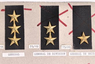 Chile, Sammlung Rangabzeichen des Militärs ( General...