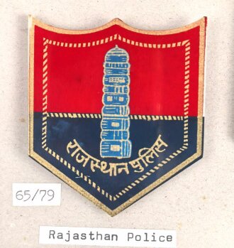 Indien, Sammlung Ärmelabzeichen der Polizei und...