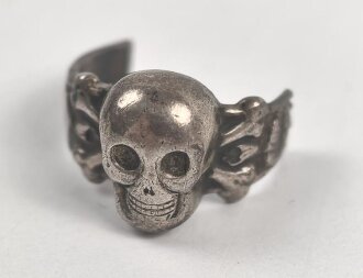 Fingerring, Kantinenring "Totenkopf", defekt