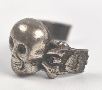 Fingerring, Kantinenring "Totenkopf", defekt