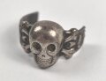 Fingerring, Kantinenring "Totenkopf", defekt