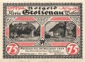 Notgeldschein des Kreis Stolzenau Weser über 75 Pfennig, datiert 1921