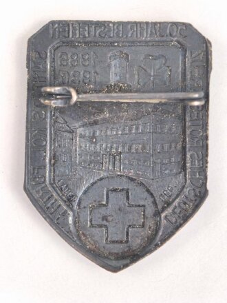 Blechabzeichen "Deutsches Rotes Kreuz 50. Jähriges Bestehen Sanitäts Kol. Fürth 1886-1936"