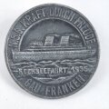 Metallabzeichen "N.S.G. Kraft durch Freude Hochseefahrt 1935, Gau Franken"