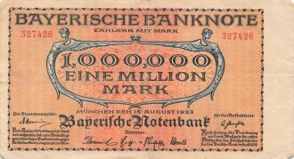 Notgeldschein der Bayerischen Notenbank München...