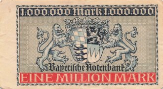 Notgeldschein der Bayerischen Notenbank München...