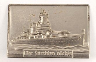 "Wir fürchten nichts" Auflage für ein Fotoalbum ? Eisen gepägt, Maße 32 x 48mm