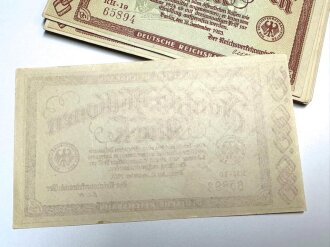 Banknote Deutsche Reichsbahn über Fünfzig Millionen Mark, datiert 1923, sie erhalten (1) ein Stück in sehr gutem zustand