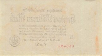 Banknote Deutsche Reichsbahn über Hundert Millionen...