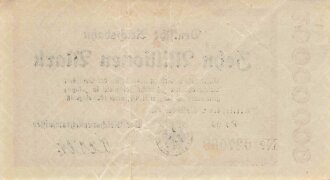 Banknote Deutsche Reichsbahn über Zehn Millionen...