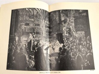 "Unser Heldenkaiser 1797-1897 Festschrift zum hundertjährigen Geburtstage Kaiser Wilhelms des Großen" 276 Seiten, über DIN A4 mit Widmung, einige Blätter lose