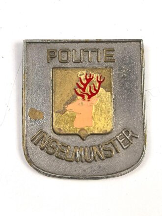 Polizei Belgien, Teil eines Brustanhänger " Politie Ingelmunster"