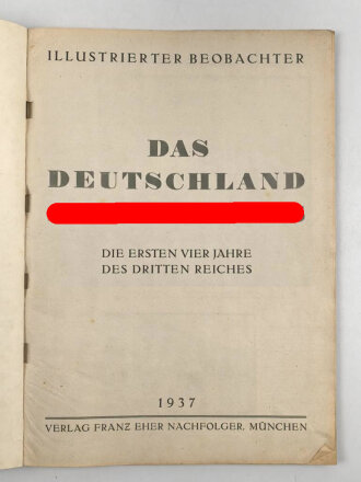 Illustrierter Beobachter "Das Deutschland Adolf...