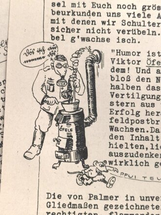 Robert Bosch GmbH " Bosch Feldpsotbrief" November / Dezember 1943, sechsseitig