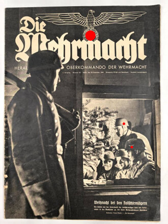 Die Wehrmacht "Weihnacht bei den Fallschirmjägern", Heft 26 vom 18. Dezember 1940