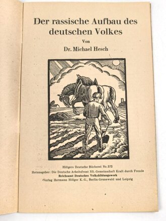 "Rassischer Aufbau des deutschen Volkes"...