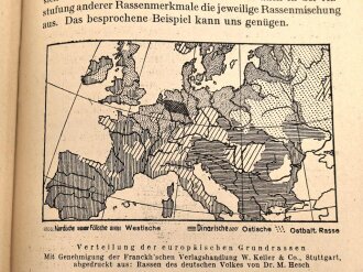 "Rassischer Aufbau des deutschen Volkes" Herausgegeben von der Deutschen Arbeitsfront NS. Gemineschaft Kraft durch Freude, 32 Seiten, DIN A5