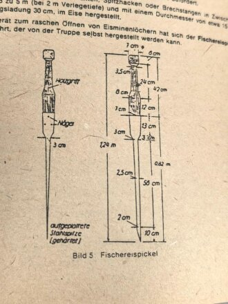 REPRODUKTION, D 275/2 Die Flaschen-Eismine Bescheibung, Handhabung und Behanlungsanleitung, datiert 1940, DIN A6, 10 Seiten