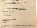 REPRODUKTION, D 275/2 Die Flaschen-Eismine Bescheibung, Handhabung und Behanlungsanleitung, datiert 1940, DIN A6, 10 Seiten