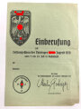 Leistungsschau der Thüringer Hitler Jugend Rudolstadt 1939, " Einberufung" und "Lagebefehl"