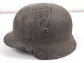 Heer, Stahlhelm Modell 1940. Ungereinigter Speicherfund, in allen Teilen Original, so direkt aus Privathaushalt. Hersteller Q64