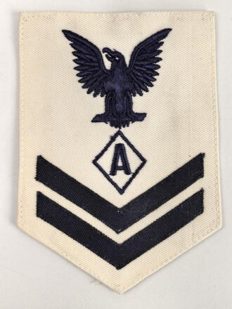 U.S. Navy rating arm badge " A" on white