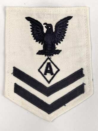 U.S. Navy rating arm badge " A" on white