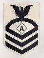 U.S. Navy rating arm badge " A" on white