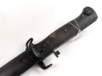 Norwegen,  Seitengewehr Modell  84/98 der Wehrmacht aptiert für Modell 1957 Selbstladegewehr mit Tragehaken für ein U.S. Lochkoppel