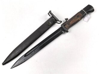 Norwegen,  Seitengewehr Modell  84/98 der Wehrmacht aptiert für Modell 1957 Selbstladegewehr mit Tragehaken für ein U.S. Lochkoppel