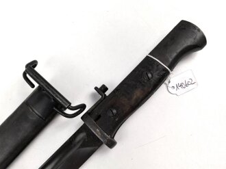 Norwegen,  Seitengewehr Modell  84/98 der Wehrmacht aptiert für Modell 1957 Selbstladegewehr mit Tragehaken für ein U.S. Lochkoppel