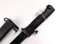 Norwegen,  Seitengewehr Modell  84/98 der Wehrmacht aptiert für Modell 1957 Selbstladegewehr mit Tragehaken für ein U.S. Lochkoppel