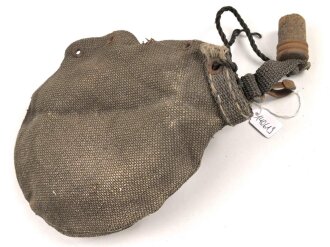 1. Weltkrieg , Bezug aus Ersatzmaterial für eine Feldflasche. Ungereinigtes Stück von Ullmann Nürnberg