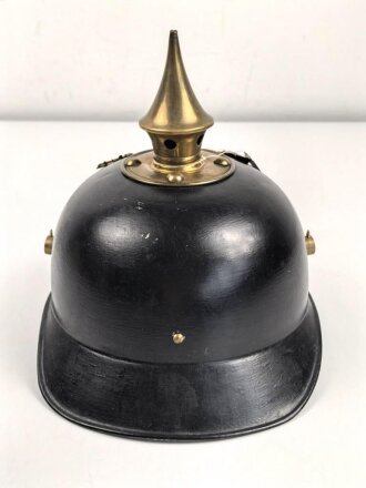 1.Weltkrieg Württemberg, Pickelhaube für Mannschaften aus Blech, der Korpus neuzeitlich lackiert