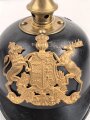 1.Weltkrieg Württemberg, Pickelhaube für Mannschaften aus Blech, der Korpus neuzeitlich lackiert