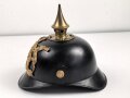 1.Weltkrieg Württemberg, Pickelhaube für Mannschaften aus Blech, der Korpus neuzeitlich lackiert